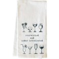 thumbnail image 1 of One Bella Casa 82867TW Overworked & Under Intoxicated Tea Towel - Dark Blue, 1 of 1