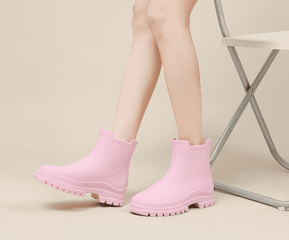 Women's Waterproof Rain Boots - Ankle Garden Shoes with Anti-Slip Sole & Comfort Insole for Outdoor Work