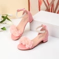 thumbnail image 2 of Girls Sandals Pearl Decoration Toe Loop Heel Design Elegant Party Footwear Stylish Kids Sandals For Girls Formal Occasions ,8-9 Years, 2 of 9