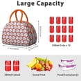 thumbnail image 4 of Insulated Lunch Bag Women, Reusable Vintage Seashells Tote Lunch Box, Leakproof Cooler Lunch Bags for Work Office Travel Picnic, 4 of 4