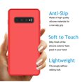thumbnail image 5 of Cell Phone Cases For 5.8" Galaxy S10E, Njjex Liquid Silicone Gel Rubber Shockproof Case Ultra Thin Fit Samsung S10E Case Slim Matte Surface Cover For Samsung Galaxy S10E 2019 -Red, 5 of 9