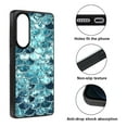 thumbnail image 2 of WIRESTER Shockproof Soft Rubber Cover Case for Samsung Galaxy S25 Edge 6.7 inch 2025, Mermaid Scales Blue Wave, 2 of 5