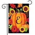 thumbnail image 2 of Fall Pumpkin Monogram Letter E Garden Flag Briarwood Lane 12.5" x 18", 2 of 4