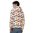 thumbnail image 4 of Uemuo Maple leaf nut Mushroom for Men's Fashion Full-zip Hoodies & Sweatshirts with Kangaroo Pocket, Zip-up Hooded Sweatshirt, Moisture Wicking & Breathable-XX-Large, 4 of 5