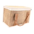 thumbnail image 4 of Bolsa de entrega aislada, bolsa de compras de comestibles, bolso de mano portátil multiusos con Blanco caqui, 4 of 9