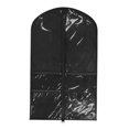 thumbnail image 3 of Funda protectora transparente de PVC para uniformes de baile y vestidos de animadoras, con 3 bolsillos con cremallera. Negro, 3 of 8