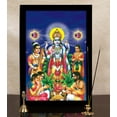 thumbnail image 6 of IBA Indianbeautifulart Shree Satyanarayan Poster With Frame Religious Poster For Wealth & Prosperity Deity&nbsp;Photo&nbsp;Frame Wall Decor&nbsp;For Home/ Office/ Temple, 6 of 7