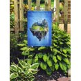 thumbnail image 2 of NUDECOR Amazing Fantasy Scenery Floating Islands Water Fall and Field Garden Flag Decorative Flag House Banner 12x18 inch, 2 of 2