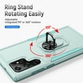 thumbnail image 2 of ELEHOLD for Samsung Galaxy S23 Ultra 6.8" Rugged Case 360 Rotating Metal Ring Stand Kickstand Function Support Magnetic Car Mount Holder Shockproof Protective Case,Green, 2 of 9