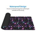 thumbnail image 4 of Pofeuu Colorful Guitar Print Desk Mat for Keyboard and Mouse，Computer Desk Matt for Desktop，Large Mouse Pad for Desk，Desk Pads on Top of Desks 12x31.5in, 4 of 8