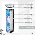 thumbnail image 6 of PAYOHTO Palm Tropical Pattern Exotic 20 Oz Stainless Steel Mug Tumblers Cup for Men Women Insulated Slim Thin Travel Tumbler, 6 of 7