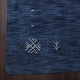 thumbnail image 5 of Rugsotic Carpets Hand Knotted Wool Area Rug 8'x10' Blue Contemporary Rectangle Indoor Rug for Living Room, Bedroom Antimicrobial L00516, 5 of 8
