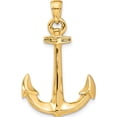 thumbnail image 4 of 14K Yellow Gold 3-D Anchor Pendant (34 X 21) Made In Peru c3341, 4 of 6