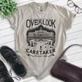 thumbnail image 2 of Overlook Hotel Caretaker Horror Film Shirt, Unisex Women's Men's, Scary Movie Classic Halloween Gift, Light Silk Gray, XX-Large, 2 of 6