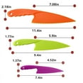 thumbnail image 4 of Happon 3 Piece Nylon Knives for Kids Nylon Knife Set Safe Knives for Cooking & Cutting Kitchen Lettuce & Salad Knives Serrated Knife in Plastic Knifes for Kids Christmas Gift(Color random), 4 of 5