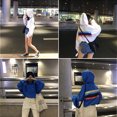 thumbnail image 2 of Vedolay T Shirts for Women's Fall Fashion Long Sleeve Pullover Casual Oversized Sweatshirt,White,Blue One Size, 2 of 5