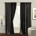 thumbnail image 4 of Achim Home Imports Prelude Reversible Blackout Rod Pocket Rideau Panneau, 50" x 84", Noir, 4 of 9