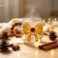 thumbnail image 4 of Cute 3D Bow Glass Mug, Beaded Handle Clear Coffee Cup, Water Cup for Home Decor, 4 of 5