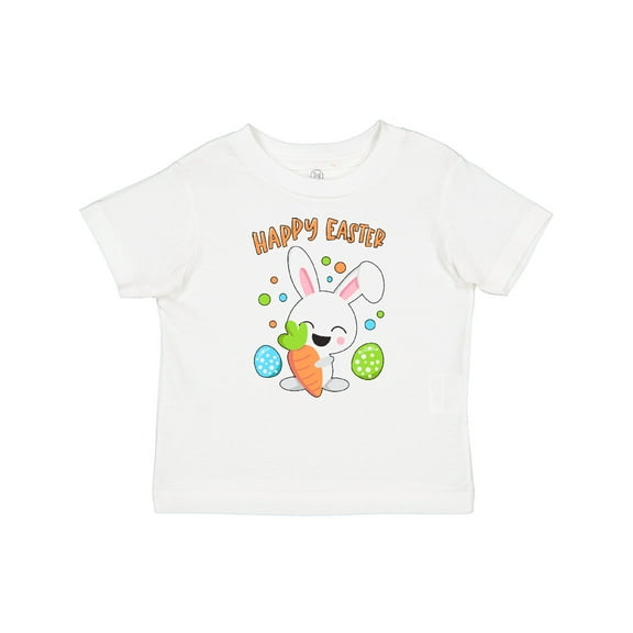 Inktastic Happy Easter Bunny with Eggs and Carrot Boys or Girls Baby T-Shirt