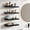 Black, variant on 4Pcs 15.75 Inch Floating Wall Shelves, Hidden Bracket Wall Mount Rack, Space-Saving Display Organizer, Decor Storage Shelving For Bathroom/Living Room/Bedroom/Kitchen/Office