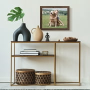 Gallery Solutions 16x20 Photo Frame - Large Walnut Wall Poster Frame