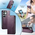 thumbnail image 4 of FOXDOCK Funda para Samsung Galaxy S26 Ultra: Cierre magnético, soporte ajustable, ranuras para tarjetas y correa integrada-Púrpura, 4 of 6