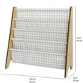 thumbnail image 4 of 3 Sprouts - beige gingham recycled fabric book rack, 4 of 5