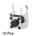 thumbnail image 2 of 10Pcs Momentary PCB Side Bracket Push Button Switch DIP 2 Terminals 6x6x5mm, 2 of 4