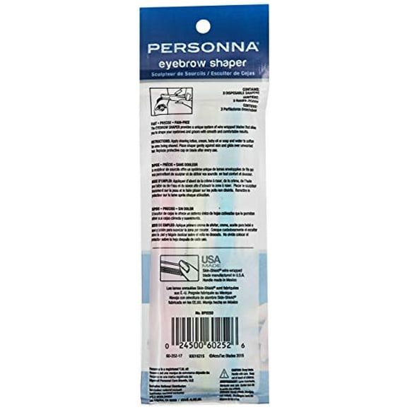Personna Eyebrow Shapers 3 Count (6 Pack)