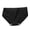 Black, variant on Women Cotton Underwear Mid Waist Stretch Briefs Ladies Seamless Full Coverage Panties Breathable Underpants