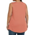 thumbnail image 7 of Plus Size Tank Tops for Women Solid Color Sleeveless Crew Neck Plication T Shirts Summer Tops Casual Tees Loose Fit Shirts Solid color Wrinkle Blouse, 7 of 7