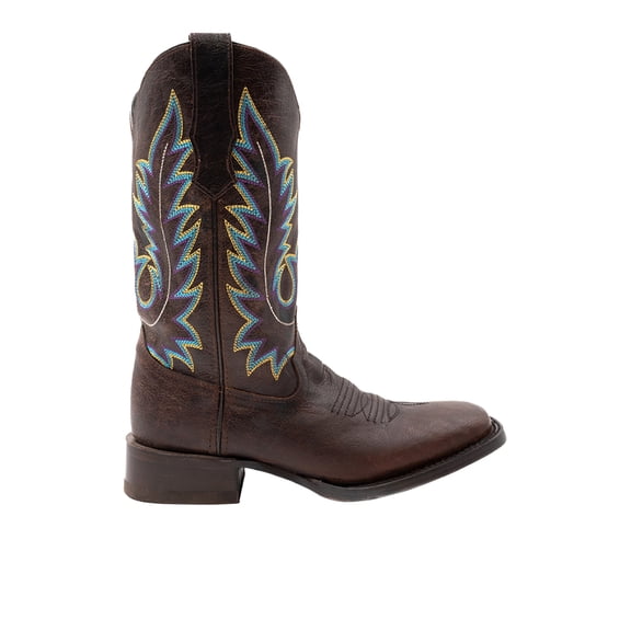 Ferrini Mens Chase Embroidered Square Toe Cowboy Mid Calf Boots