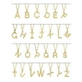 thumbnail image 3 of Precious Stars Unisex 14K White Gold Initial A Dangle Necklace, 3 of 3