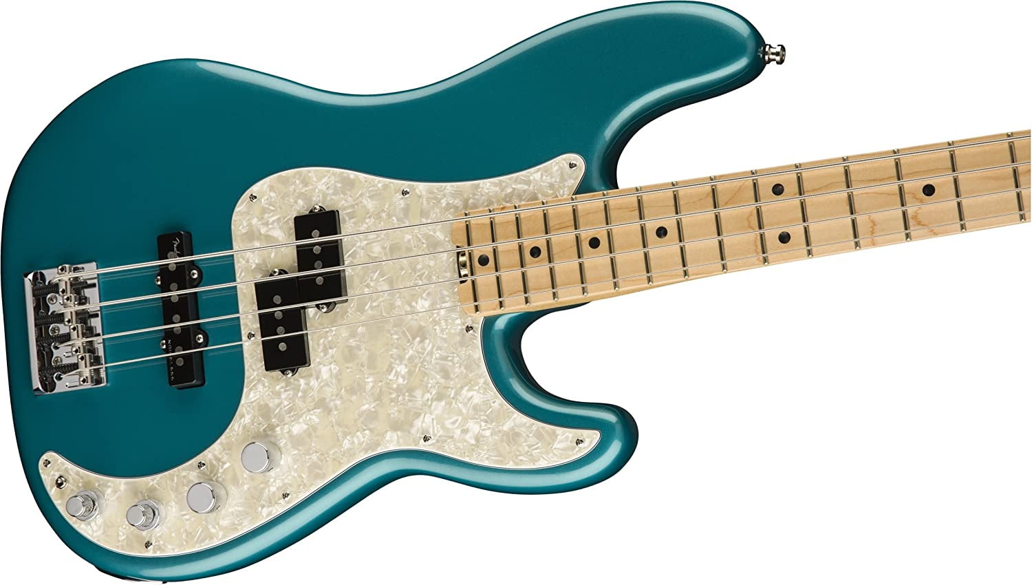 Fender Modern Pickguard, Precision Bass, 13-Hole - White Moto Precision Bass - 13 Hole White Moto Modern Pickguard