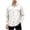White, variant on Lmnyox Men's Cargo Shirts Classic Button Up Long Sleeve Collared Tops Casual Solid Color Shirts with Pockets