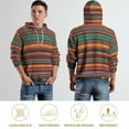 thumbnail image 5 of Mexican BOHO Strips Regular Fit Hoodie, Sporty Pullover Hooded Sweatshirt for Men Women S, 5 of 6