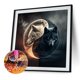 thumbnail image 2 of Pintura de diamante 5D DIY Kit de lobo de taladro redondo completo Decoración del hogar Arte artesanal Hugtrwg Para estrenar, 2 of 9