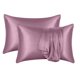 thumbnail image 1 of Juego de 2 fundas de almohada de satén Bemona: fundas de almohada sedosas para cabello y piel. Fundas de almohada con cierre de sobre, similares a las fundas de almohada de seda. Poliéster., 1 of 4