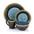 thumbnail image 2 of Elama Tavilla 16 Piece Round Stoneware Dinnerware Set in Multi Color, 2 of 3