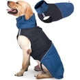 thumbnail image 1 of Chaqueta para Perro Impermeable para Perros con Abertura de arnés y Tira Reflectante, Ropa Impermeable Ajustable con Cierre de Gancho y Bucle, -Negro XL, 1 of 5