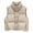 Beige Vest, variant on Htigea Women's Cropped Puffer Vest Corduroy Sleeveless Warm Outerwear Fall Winter Vests Lightweight Coat with Pockets Beige S