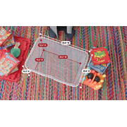 Hyper Tough 27 Gallon Clear Plastic Storage Bin with Red Snap Lid