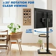 thumbnail image 5 of RTVR Swivel Floor TV Stand with Mount for 32-60 inch Screen, Universal Swivel Televisions TV Mount Stand Black, 5 of 7