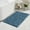 Dusty Blue, variant on Yellow bath mats for bathroom non slip, Ultra Soft Fluffy Shag bath rugs for bathroom washable, Plush microfiber area rugs for bedroom, 32" x 20"