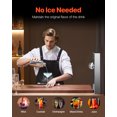 thumbnail image 3 of VEVOR Glass Froster Chiller, CO2 Beer Glass Froster, 8-10 Seconds/Cup Instant Glass Chiller for Wine, Cocktail, Champagne, Mixed Drinks, Juice, Ideal for Bar, Restaurant, Home Kitchen, 3 of 9