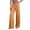 A-Orange430, variant on Bibifish Women's Pants Beige Wide Leg Pants Elastic Waistband Flowy Fabric Loose Fit Casual Daily Wear Pants With Zip Front For Ladies