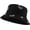 Black, variant on Butterfly Embroidered Bucket Hat Reversible Packable Foldable Beach Sun Hat Outdoor Cap for Women Men