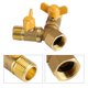 thumbnail image 3 of G1 / 2 Riego de jardín de latón Adaptador de Manguera de Doble Toque de 2 vías Conector de Doble Grifo (1 Paquete) Ecomeon no, 3 of 6