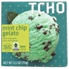 Tcho Chocolate Mint Chip Gelato 64 Percent Cacao Dark Chocolate Bar, 2.5 Oz