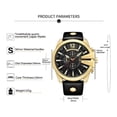 thumbnail image 2 of Reloj Curren Technos Brown 8176, marrón plateado, resistente al agua, 2 of 8